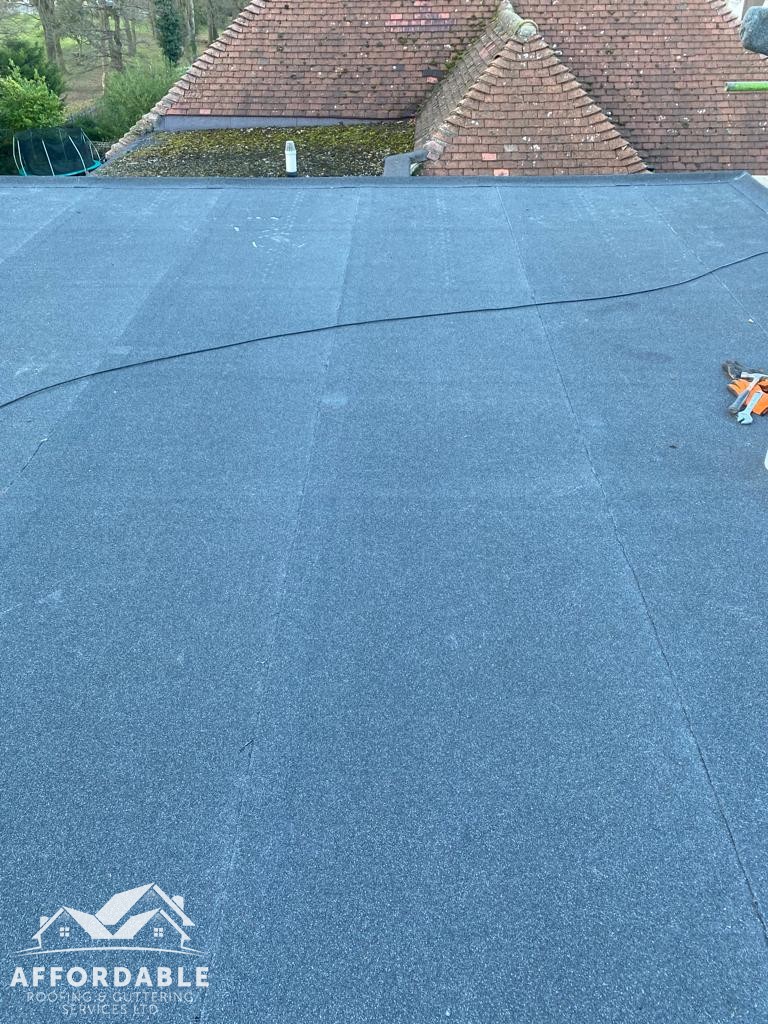 Flat roof finish