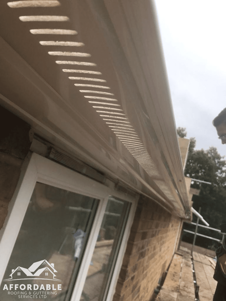 New guttering installation